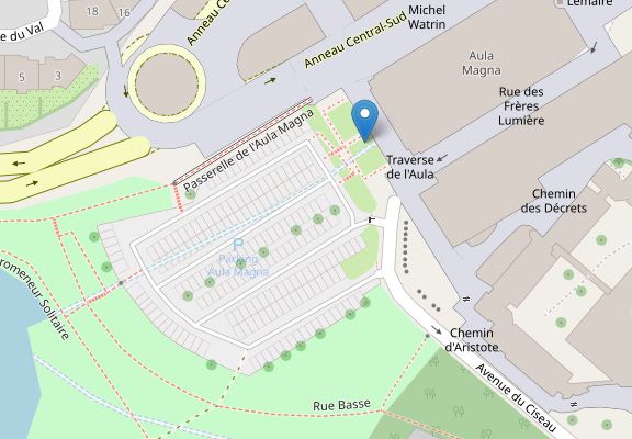 Map to access the doctoral school venue.